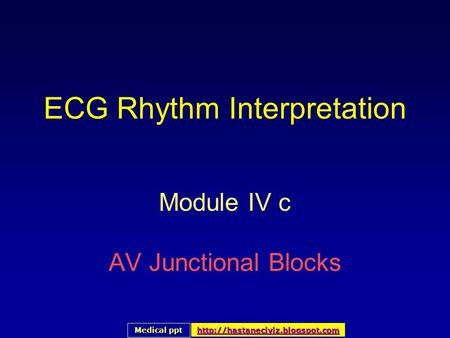 ECG Rhythm Interpretation