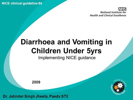 Diarrhoea and Vomiting in Children Under 5yrs