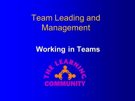 Team Leading and Management