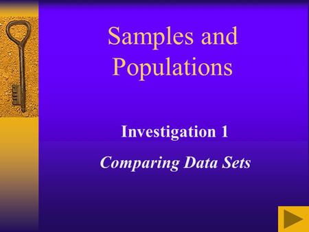 Samples and Populations