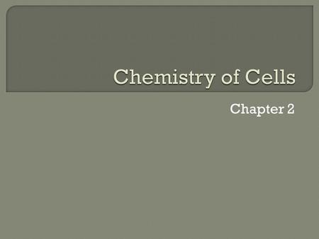 Chapter 2.  A compound is a substance that is made of two or more joined elements  Organic compounds contain carbon atoms(along with other elements)