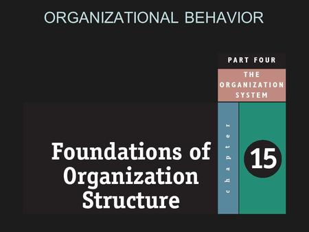 ORGANIZATIONAL BEHAVIOR