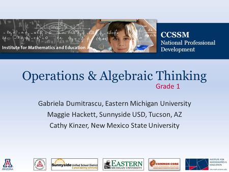 Operations & Algebraic Thinking