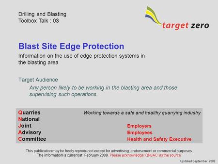 Blast Site Edge Protection