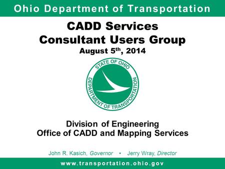 CADD Services Consultant Users Group August 5th, 2014