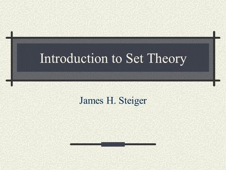 Introduction to Set Theory