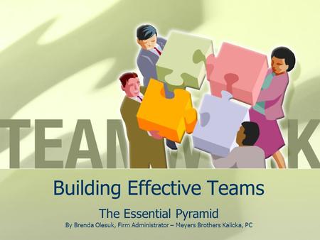 Building Effective Teams