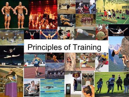 Principles of Training