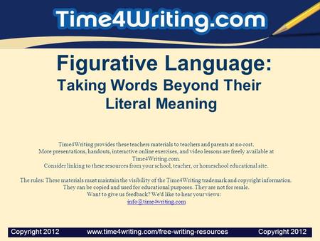 Figurative Language: Taking Words Beyond Their Literal Meaning