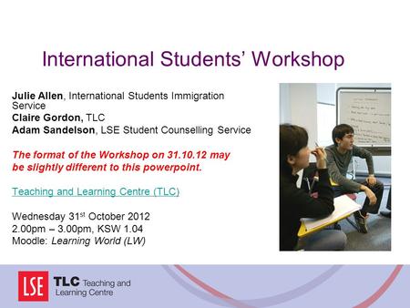 International Students’ Workshop