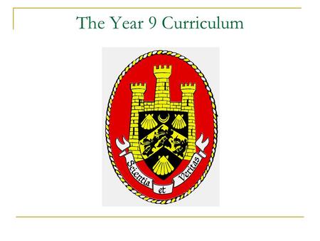 The Year 9 Curriculum. How is the curriculum organised? Working towards key stage 4 Art Design and Technology  Food and Nutrition, Graphic Products,