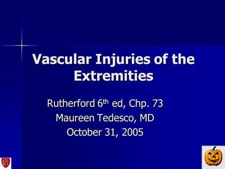 Vascular Injuries of the Extremities