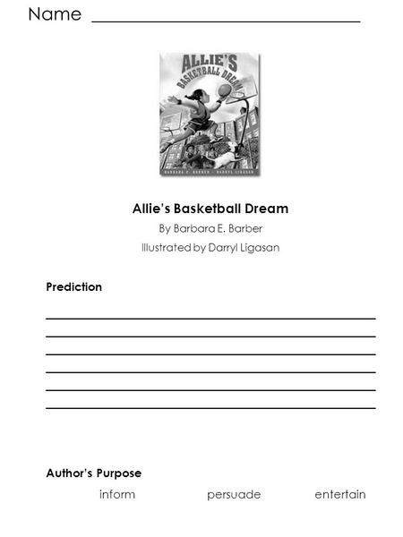 Allie’s Basketball Dream