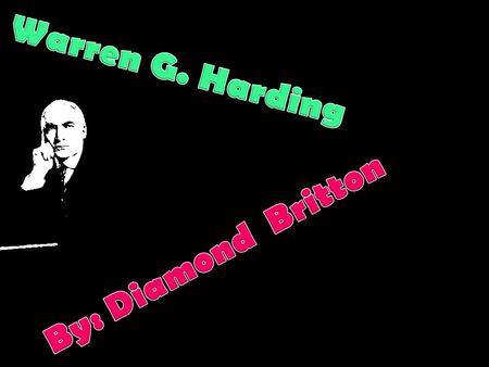 Info on Warren G. Harding Warren (Gamaliel) Harding was born in Ohio on November 2,1865. He was an influential newspaper publisher. Between 1899 and 1903,