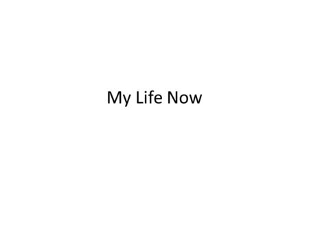 My Life Now. Occupation Where you work? What you make an hour? What is your Gross Income? What is your Net Income? Explain how you get paid; weekly, biweekly,