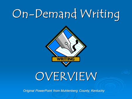 Original PowerPoint from Muhlenberg County, Kentucky