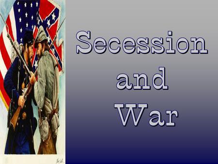 Attempt at Compromise ß On Dec 20, 1860, SC secedes and as other states debated, D.C. searches for a compromise ß Sen John Crittenden proposed amendments.