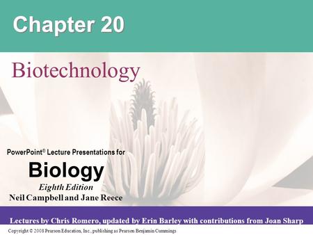 Chapter 20 Biotechnology.