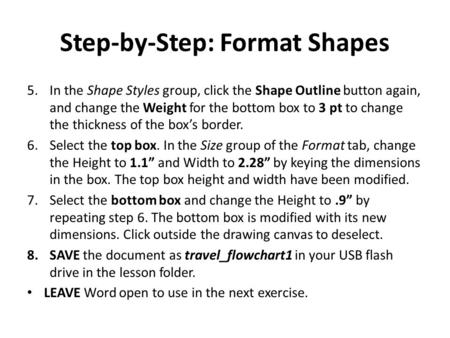 Step-by-Step: Format Shapes