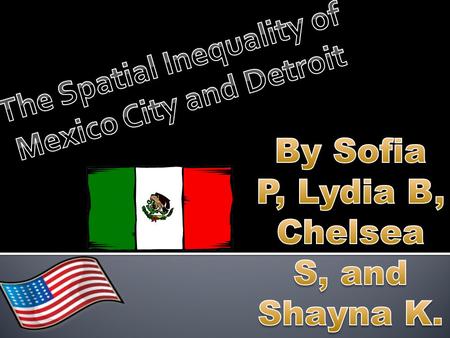 Spatial inequality is the unequal distribution or wealth or resources over a geographic area.