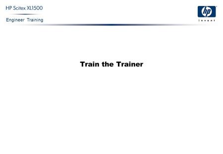 Train the Trainer.