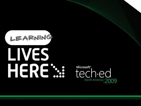 Tech·Ed North America /6/ :34 AM