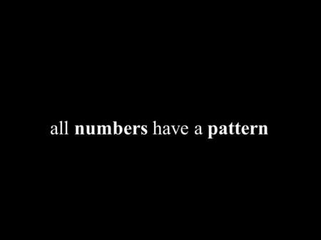 Wibisono Sukmo Wardhono, ST, MT  all numbers have a pattern.