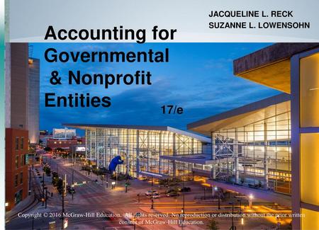 Accounting for Governmental & Nonprofit Entities