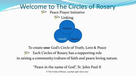 Welcome to The Circles of Rosary