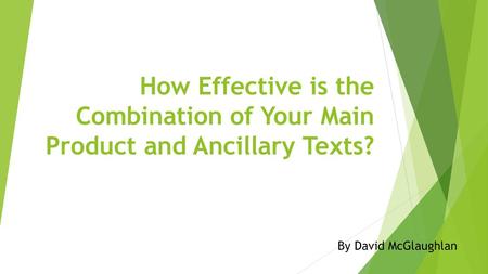 How Effective is the Combination of Your Main Product and Ancillary Texts? By David McGlaughlan.