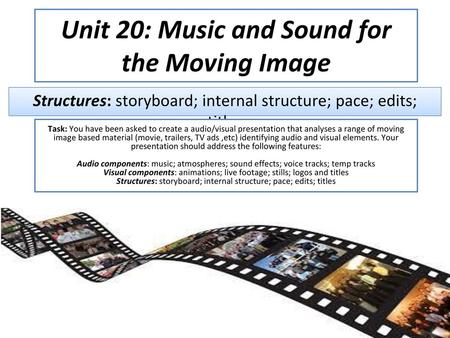 Unit 20: Music and Sound for the Moving Image