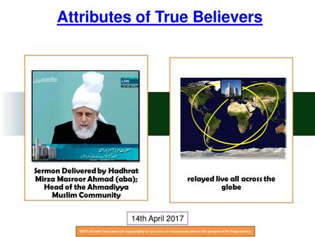 Attributes of True Believers