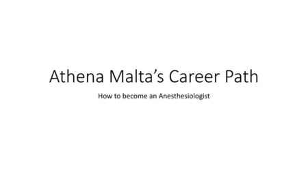 Athena Malta’s Career Path