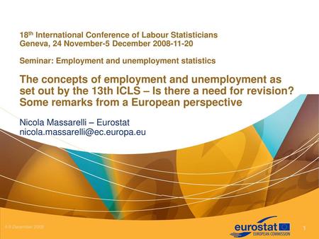 Nicola Massarelli – Eurostat