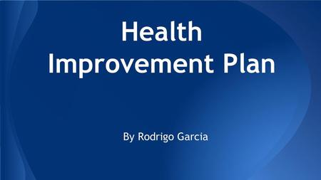 Health Improvement Plan