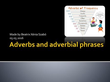 Adverbs and adverbial phrases