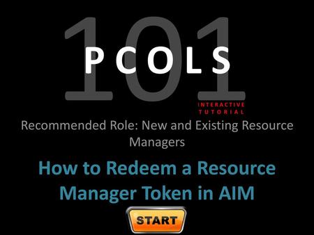 How to Redeem a Resource Manager Token in AIM