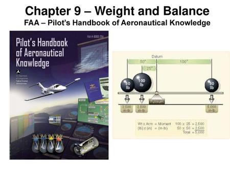 Chapter 9 – Weight and Balance