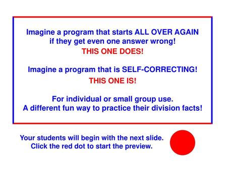 Imagine a program that is SELF-CORRECTING! THIS ONE IS!