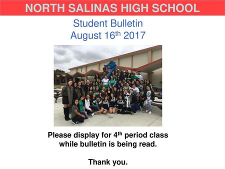 NORTH SALINAS HIGH SCHOOL