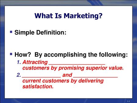 What Is Marketing? Simple Definition: