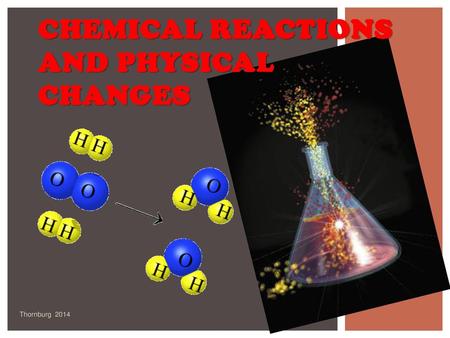 Chemical Reactions and Physical Changes