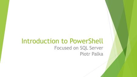 Introduction to PowerShell