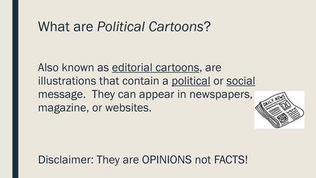 What are Political Cartoons?