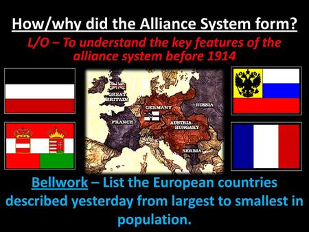 How/why did the Alliance System form?