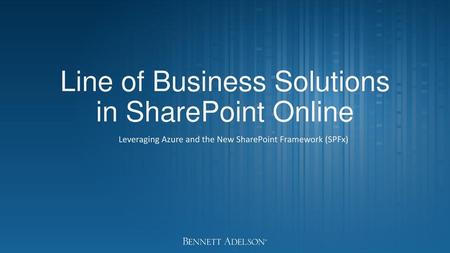 Line of Business Solutions in SharePoint Online