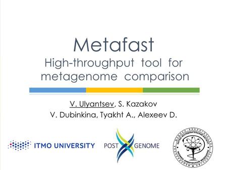 Metafast High-throughput tool for metagenome comparison