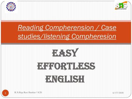 Reading Compherension / Case studies/listening Compheresion