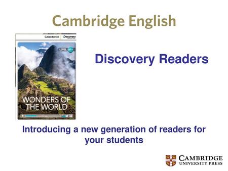 Introducing a new generation of readers for your students