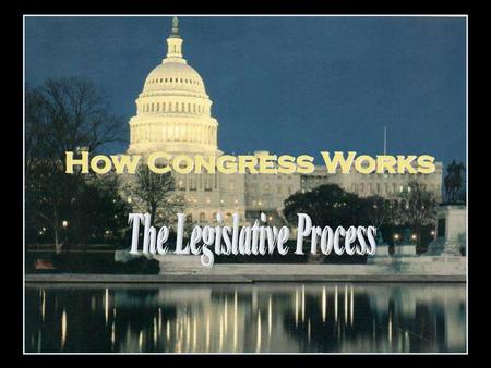 The Legislative Process